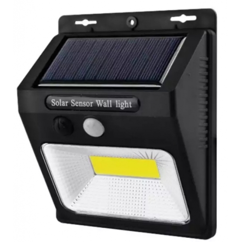 Obrázek pro Nástenné Solárne LED osvetlenie IP65 COB , so senzorom , Studená biela 