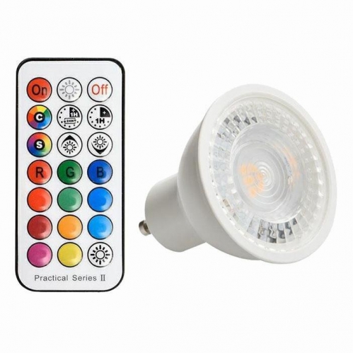 Obrázek pro LED žiarovka GU10 4W/297lm , RGBWW s diaľkovým ovládaním