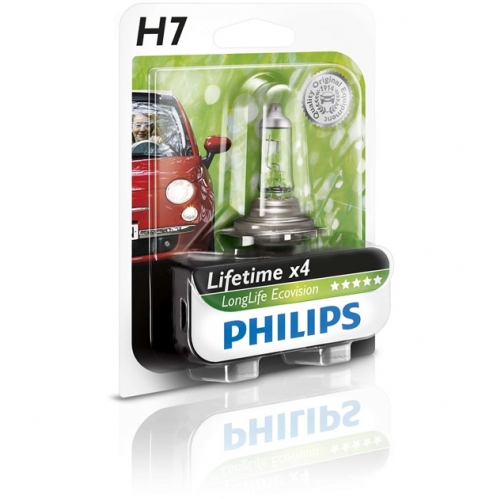 Obrázek pro PHILIPS Halogénová Autožiarovka H7 LongLife EcoVision , 12V , 55W 