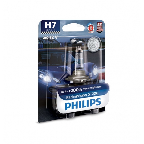 Obrázek pro PHILIPS Halogénová Autožiarovka H7 RacingVision GT200, 12V , 55W  + 200% svietivosti