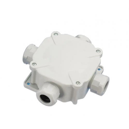 Obrázek pro Vodeodolná inštalačná krabica na omietku IP65, 80x80x40mm, sivá