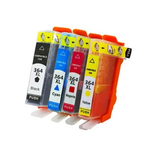 Obrázek pro Sada 10ks XL HP 364 BK 4ks +364 C 2ks +364 M 2ks +364Y 2ks - kompatibil