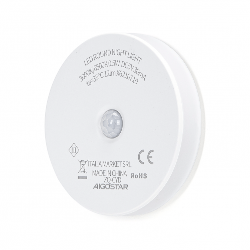 Obrázek pro Nabíjateľné nočné svietidlo magnetické 0.5W/12lm + PIR senzor