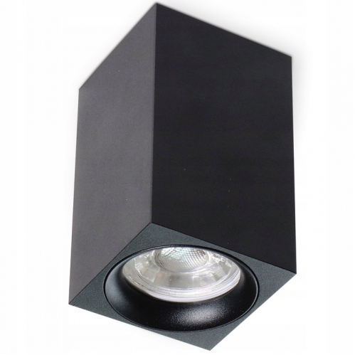 Obrázek pro Stropné bodové prisadené svietidlo MANGO hranaté (Čierna)