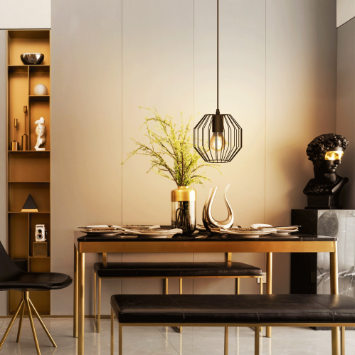 Obrázek pro Závesný luster 1xE27/230V/Čierna