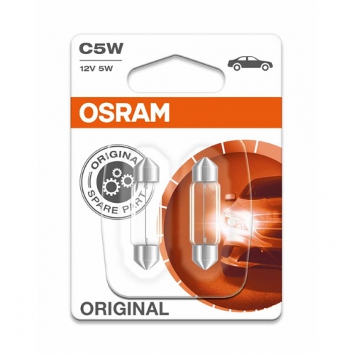 Obrázek pro OSRAM Halogénová Autožiarovka O6418-02B - C5W , 12V , 5W , 36mm SV8.5
