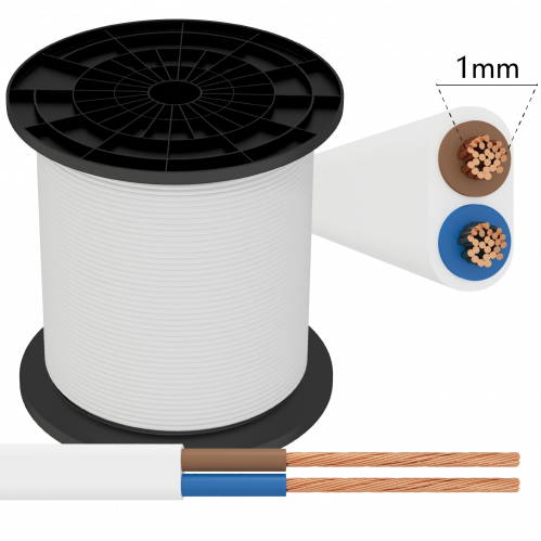 Obrázek pro Kábel CYSY 2x1 H03VVH2-F