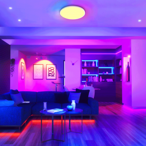 Obrázek pro Led Ceiling kruhový biely ULTRATHIN 18W/1900lm 293mm , RGB+CCT