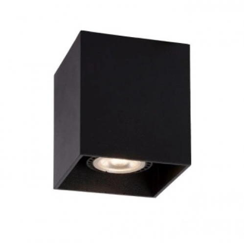 Obrázek pro Stropné bodové prisadené svietidlo hranaté 1xGU10 ( čierne pieskované )