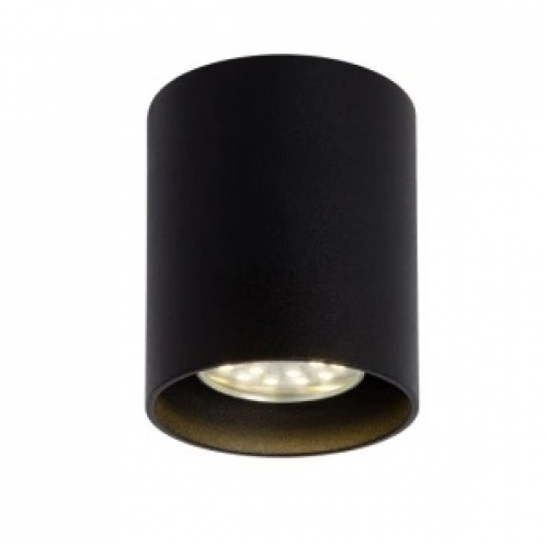 Obrázek pro Stropné bodové prisadené svietidlo valcové 1xGU10 ( čierne pieskované )