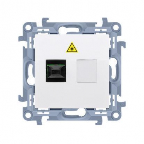 Obrázek pro Kontakt Simon10 Optická 1-zásuvka 1921 biela