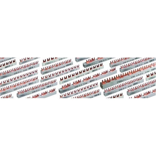 Obrázek pro Prepojovacia hrebeňová lišta DIN 1P 1x12 modul
