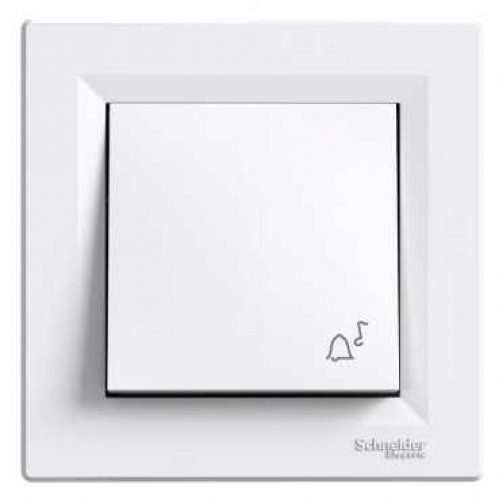 Obrázek pro SCHNEIDER Electric Zvončekové tlačidlo IP44 s rámčekom Asfora biele