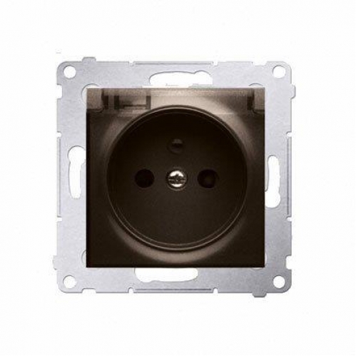 Obrázek pro Kontakt Simon54 Jednozásuvka IP44 DGZ1BUZ.01/46A hnedá matná