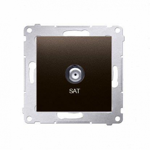 Obrázek pro Kontakt Simon54 Anténna zásuvka SAT DASF1.01/46 hnedá matná