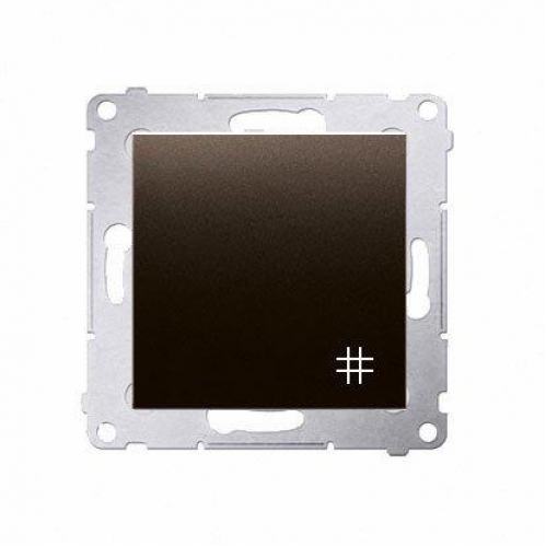 Obrázek pro Kontakt Simon54 Jednopáčkový krížový vypínač č.7 DW7.01/46 hnedá matná