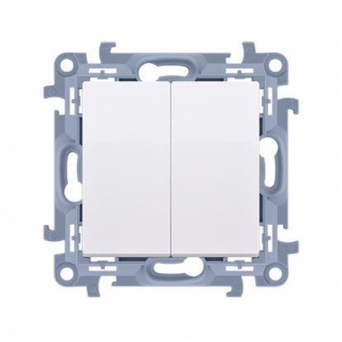 Obrázek pro Kontakt Simon10 Dvojité tlačidlo biele