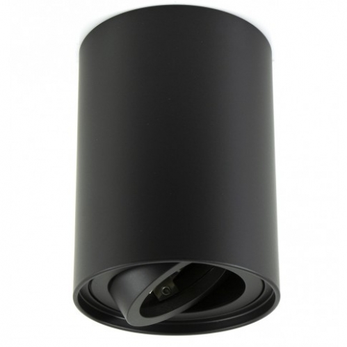 Obrázek pro Stropné bodové prisadené svietidlo VALSE 1xGU10 valcové (čierna pieskovaná)