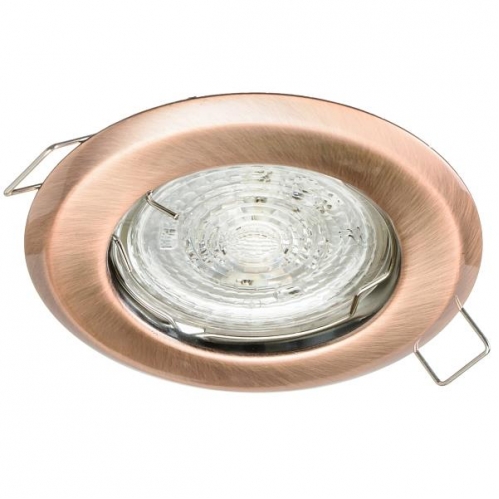 Obrázek pro Stropné bodové podhľadové svietidlo ALFA pevné CT - 013 (stará zlatá)