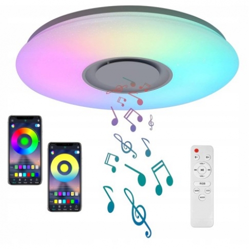 Obrázek pro SMART LED SOUNDBY Ceiling kruhový 36W/230V/Biela s Bluetooth reproduktorom a diaľkovým ovládaním