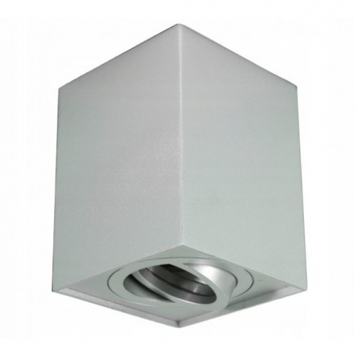 Obrázek pro Stropné bodové prisadené svietidlo TORGET hranaté (strieborná)
