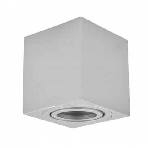 Obrázek pro Stropné bodové prisadené svietidlo TORGET MINI hranaté (strieborná)