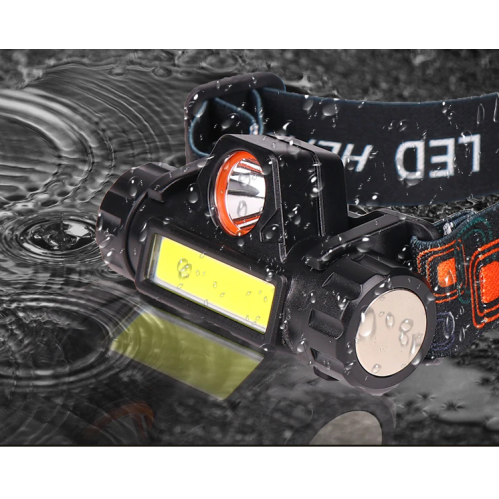 Obrázek pro DPM LED ČELOVÉ NABÍJACIE SVIETIDLO, 3W+3W COB, 100LM+90LM, LI-ION, USB