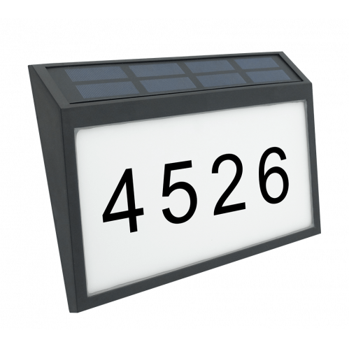 Obrázek pro Solárne osvetlenie s číslom domu 1W/50lm, Neutrálna biela