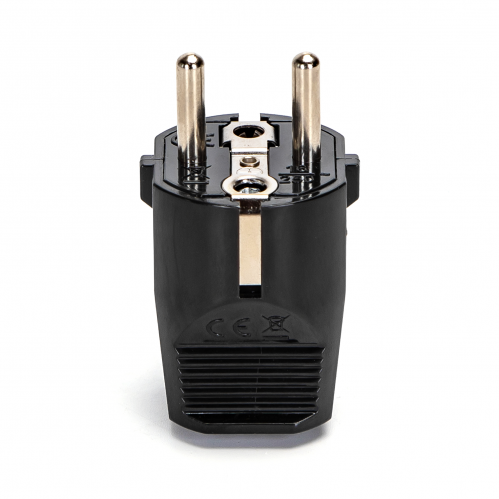 Obrázek pro Spojovacia zástrčka, vidlica na kábel 230V čierna