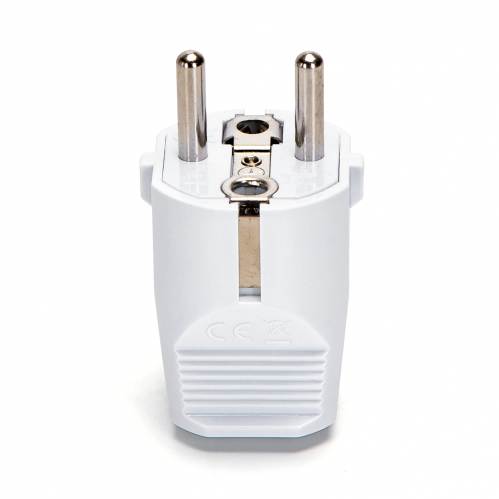 Obrázek pro Spojovacia zástrčka, vidlica na kábel 230V biela