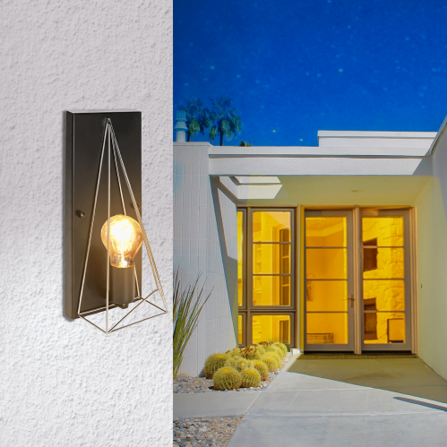 Obrázek pro Nástenné svietidlo 1xE27/230V/Čierna