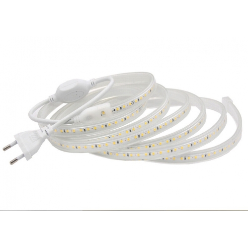 Obrázek pro LED pás 230V vodeodolný IP67 8,5W/m, 680lm/m, 60LED/m,  , Studená biela - 1m