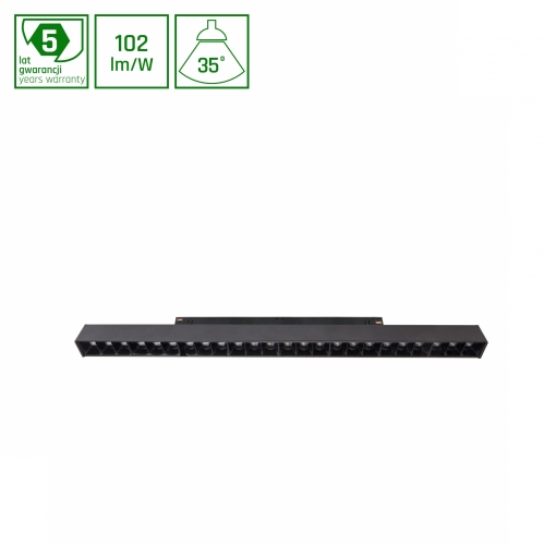 Obrázek pro LED lineárne svietidlo GRID L pre koľajnicový SYSTEM SHIFT čierne, 22W/2250lm, Teplá biela