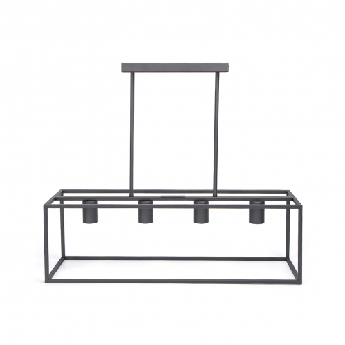 Obrázek pro Závesný luster 4xE27/230V/Čierna