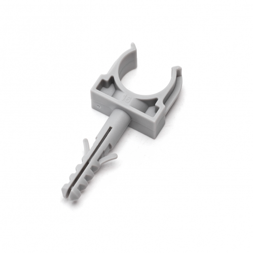 Obrázek pro Príchytka plastová U PVC s hmoždinkou fi:16mm, 10ks