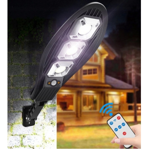 Obrázek pro LED Solárne osvetlenie STRADA 180W/3000lm, IP65 , so senzorom , Studená biela s diaľkovým ovládaním