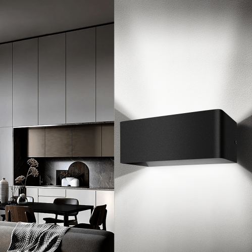 Obrázek pro Nástenné svietidlo čierne 12,5W/1450lm, Studená biela