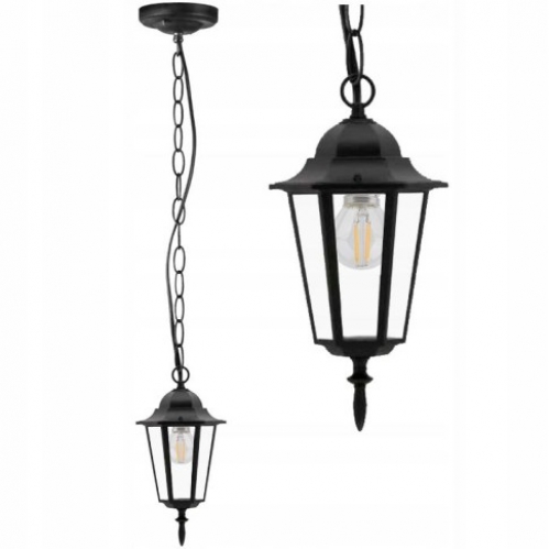 Obrázek pro Záhradný Závesný luster GLORIA 1xE27/230V/Čierna