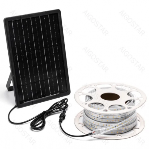 Obrázek pro Solárny LED pás vodeodolný IP65, Teplá biela 20m s diaľkovým ovládaním