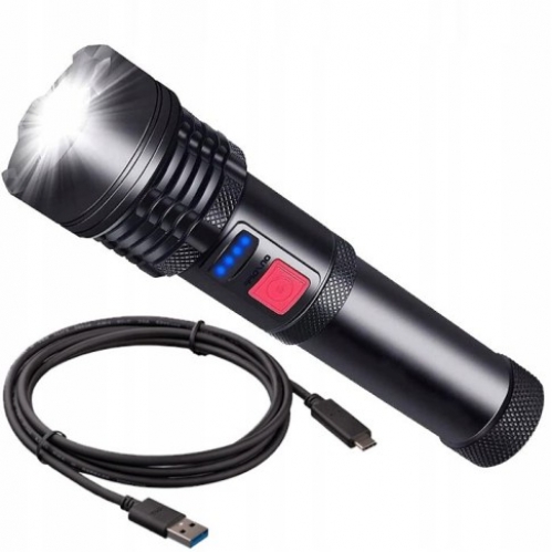 Obrázek pro Taktická LED ručná baterka LAT-KMR14 1000lm - 5 módová + ZOOM