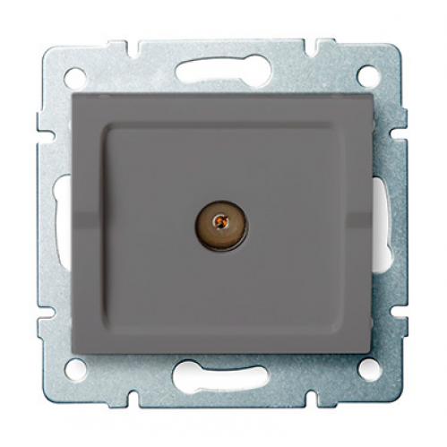 Obrázek pro Kanlux Anténna zásuvka typu F priebežná Mowion LOGI 02-1290-041 grafit