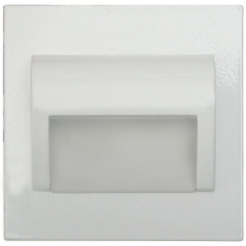 Obrázek pro Schodové svietidlo štvorcové BERYL - biele , 1,5W , 12V , neutrálna so zdrojom