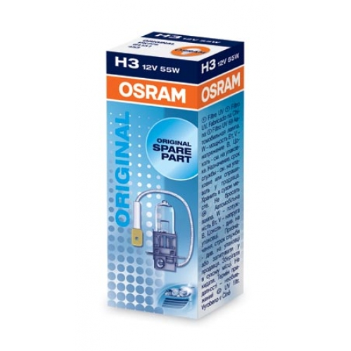 Obrázek pro Autožiarovka Halogen OSRAM PK22s 12V 55W H3 64151