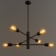 Obrázek pro Závesný luster 6xE27/230V/Čierna