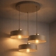 Obrázek pro SISU ECRU Závesný luster 3xE27/230V/Cappuciino+Zlatá