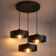 Obrázek pro SISU BLACK Závesný luster 3xE27/230V/Čierna