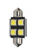 Obrázek pro LED Autožiarovka LB9328W - C5W , 36mm , 24V , 4xSMD5050 CANBUS , biela