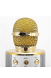 Obrázek pro Multifunkčný bezdrôtový Wireless Karaoke mikrofón, reproduktor / Speaker zlatý