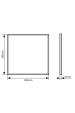 Obrázek pro Led Panel štvorcový biely STANDARD 40W/4400lm , 595mm , IP30 , Neutrálna biela
