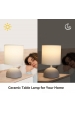 Obrázek pro Stolná lampa keramická 02 Bielo-Hnedá , E14 